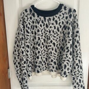olivaceous leopard sweater